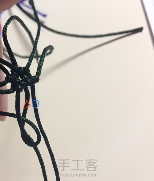 编一颗漂亮的小星星五角星(^з^)-☆消灭线头 第13步