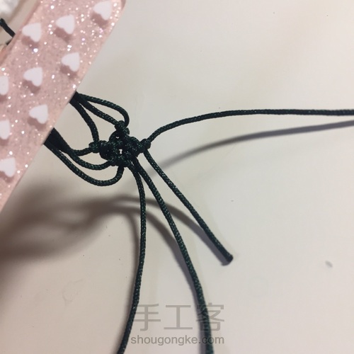 编一颗漂亮的小星星五角星(^з^)-☆消灭线头 第14步