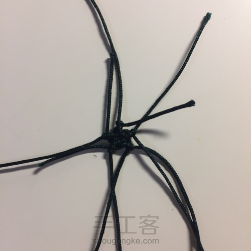 编一颗漂亮的小星星五角星(^з^)-☆消灭线头 第15步