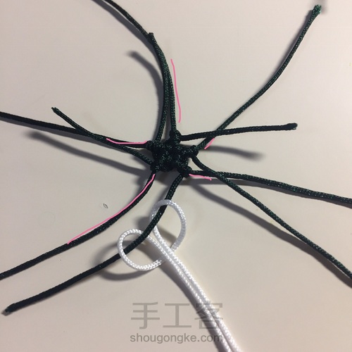 编一颗漂亮的小星星五角星(^з^)-☆消灭线头 第16步