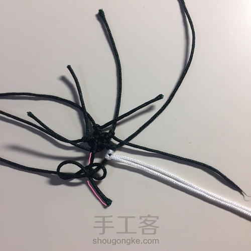 编一颗漂亮的小星星五角星(^з^)-☆消灭线头 第17步