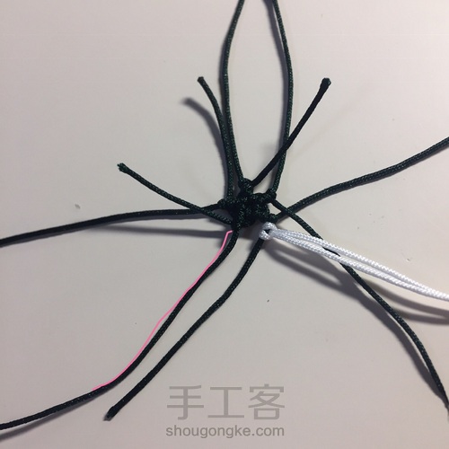 编一颗漂亮的小星星五角星(^з^)-☆消灭线头 第18步