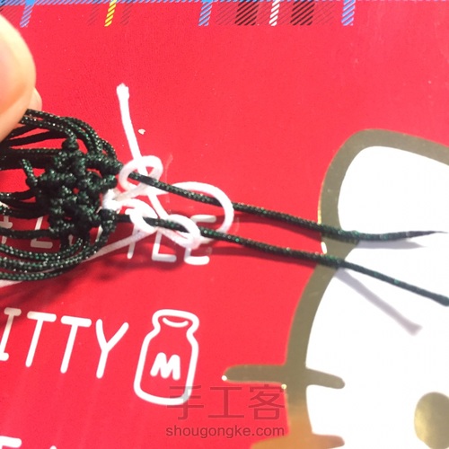 编一颗漂亮的小星星五角星(^з^)-☆消灭线头 第21步