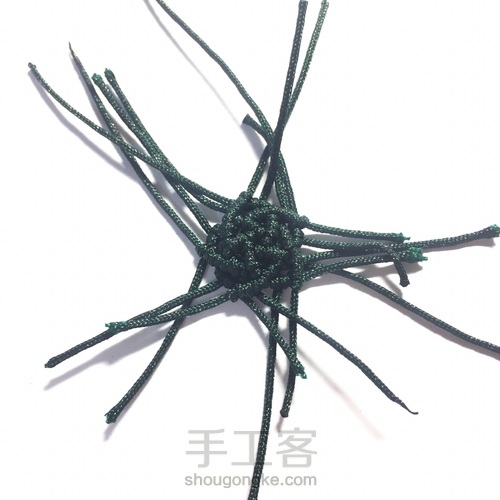 编一颗漂亮的小星星五角星(^з^)-☆消灭线头 第25步