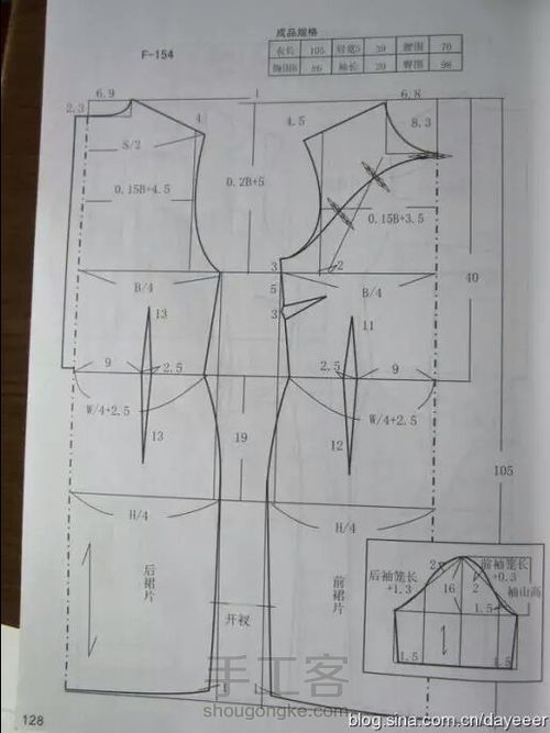 旗袍裁剪图，动手做旗袍 第8步