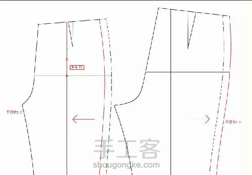 图解女裤的15种样板调整实例，一目了然！ 第12步