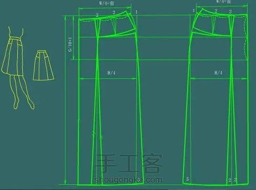 解读10种常见的半身短裙（附制版教程） 第13步