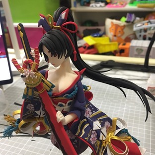 阴阳师-妖刀姬 樱雨刀舞手办