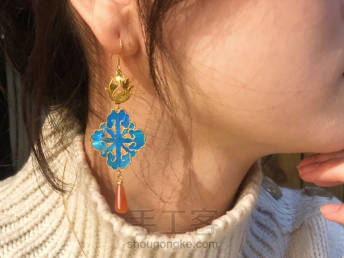 【原创】非遗花丝镶嵌点翠的制作教程 第13步