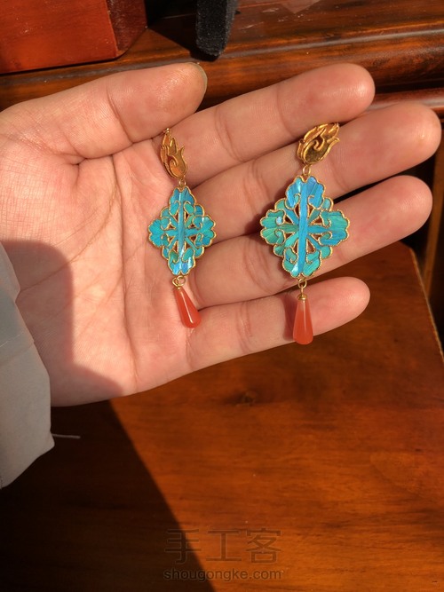 【原创】非遗花丝镶嵌点翠的制作教程 第15步