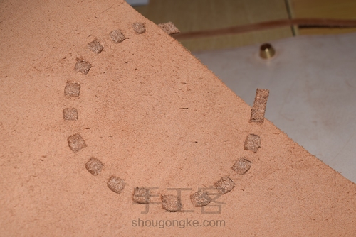 原创Tote包-纯手工皮包详细制作过程（有图纸） 第15步