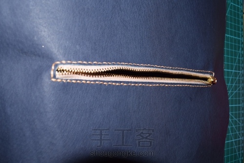 原创Tote包-纯手工皮包详细制作过程（有图纸） 第22步