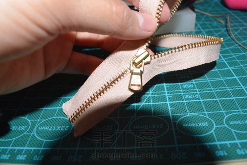 原创Tote包-纯手工皮包详细制作过程（有图纸） 第17步