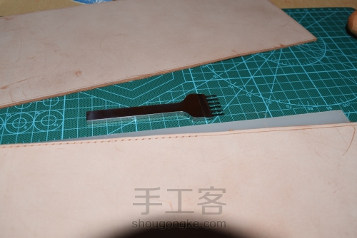 原创Tote包-纯手工皮包详细制作过程（有图纸） 第23步