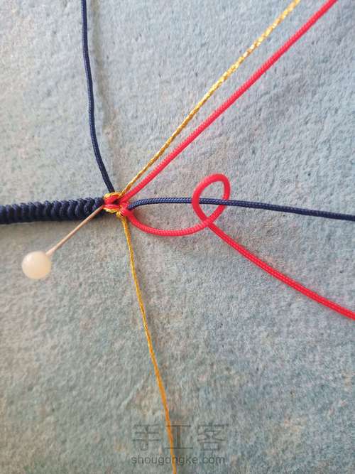 金刚结无痕桃花戒指 第9步