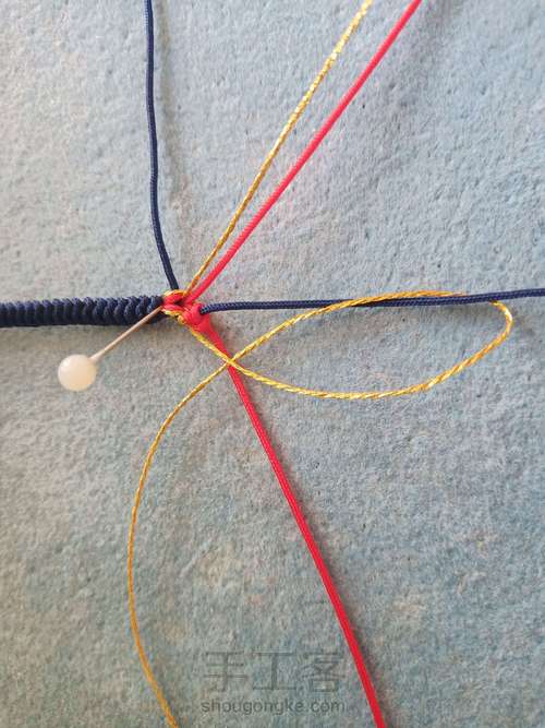 金刚结无痕桃花戒指 第10步