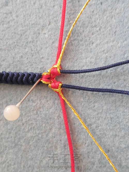 金刚结无痕桃花戒指 第11步