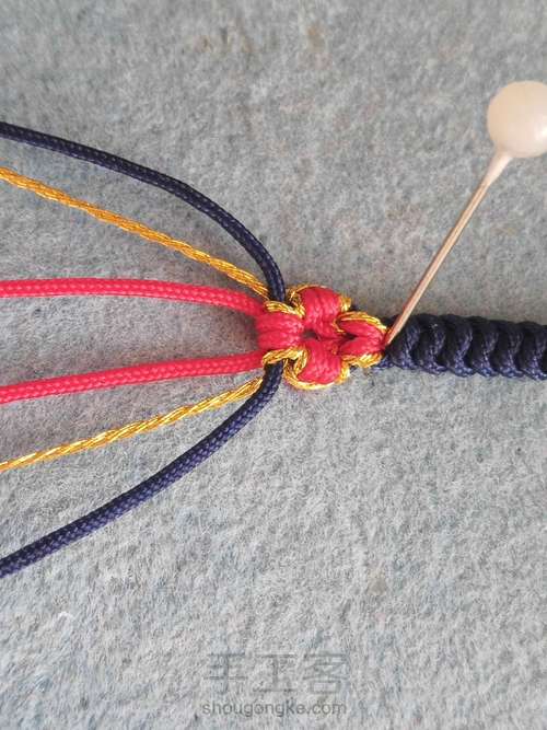 金刚结无痕桃花戒指 第13步