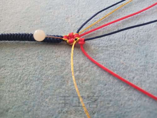 金刚结无痕桃花戒指 第14步