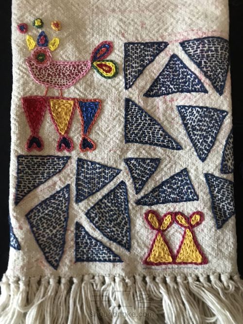 流苏刺绣斜跨包 第6步