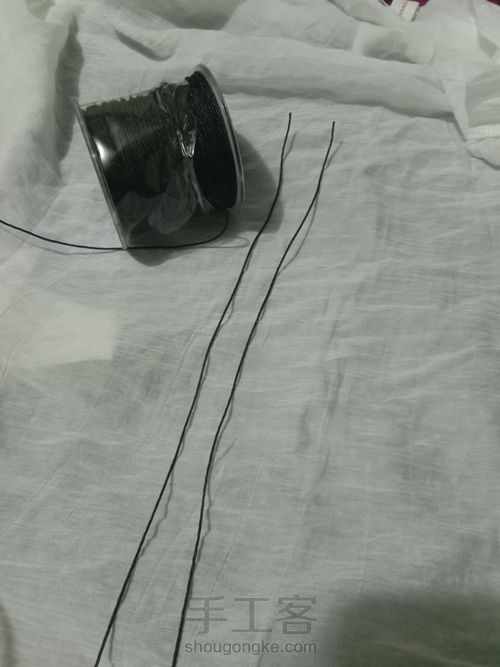 尾扣的编织教程 第1步