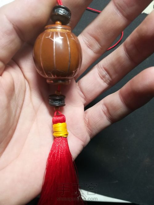 铜丝镶嵌橄榄核灯笼 第7步