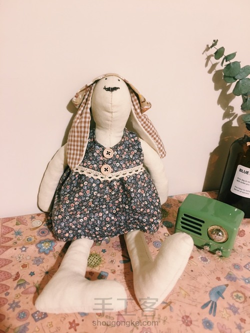 新手可完成的手工拼布娃娃简易制作过程 第11步