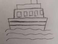 简单易学的轮船简笔画