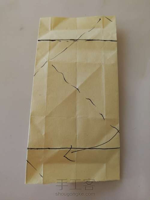 灯笼折纸 第3步