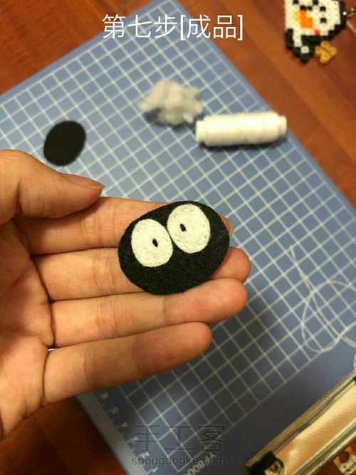不织布灰尘精灵玩偶教程 第12步