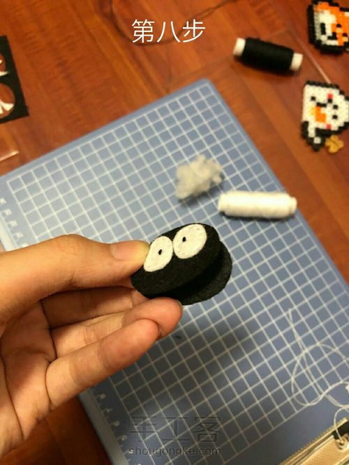 不织布灰尘精灵玩偶教程 第13步