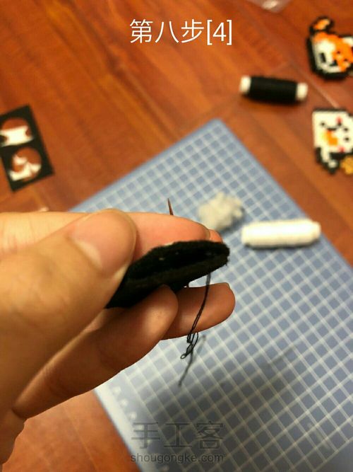 不织布灰尘精灵玩偶教程 第16步