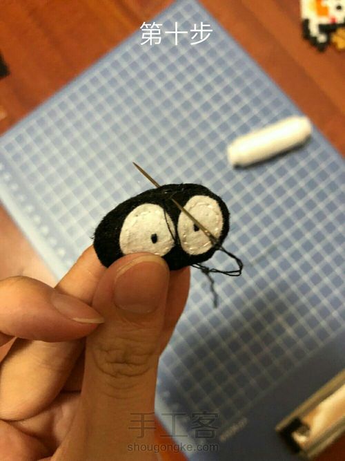 不织布灰尘精灵玩偶教程 第19步