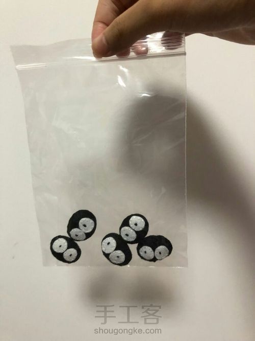 不织布灰尘精灵玩偶教程 第21步