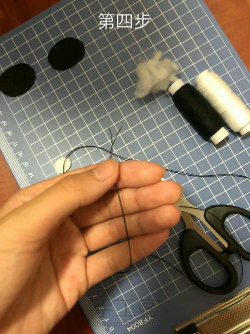 不织布灰尘精灵玩偶教程 第5步