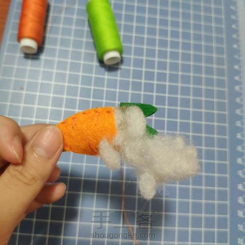 不织布胡萝卜教程 第10步