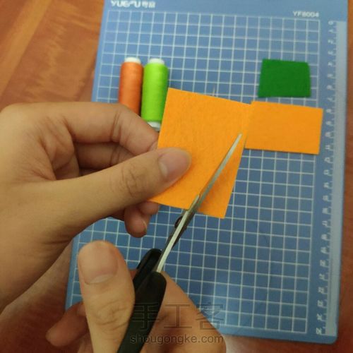 不织布胡萝卜教程 第2步