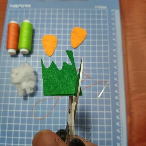 不织布胡萝卜教程 第5步