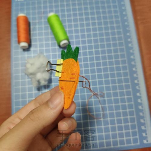 不织布胡萝卜教程 第8步