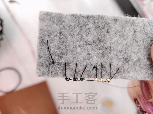 法式刺绣珠绣中常见的包边方法(一) 第17步