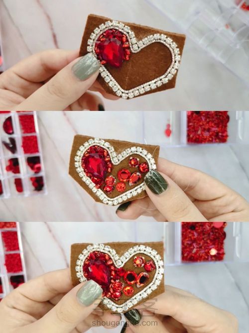 ❤️ins超火的爱心胸针详解❤️ 第5步