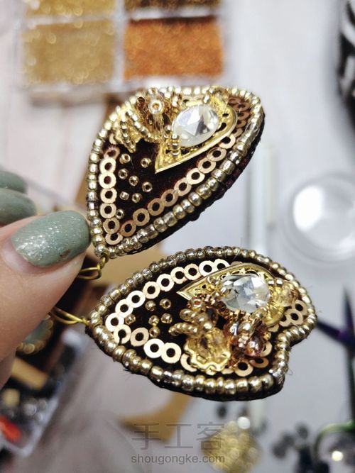 【原创】教程详解🐝立体珠绣昆虫胸针 第15步