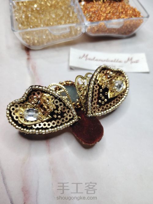 【原创】教程详解🐝立体珠绣昆虫胸针 第17步