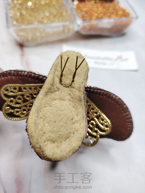 【原创】教程详解🐝立体珠绣昆虫胸针 第18步