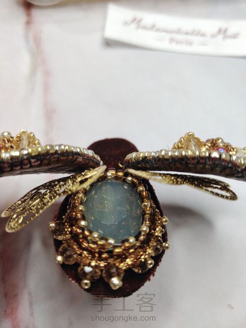 【原创】教程详解🐝立体珠绣昆虫胸针 第19步