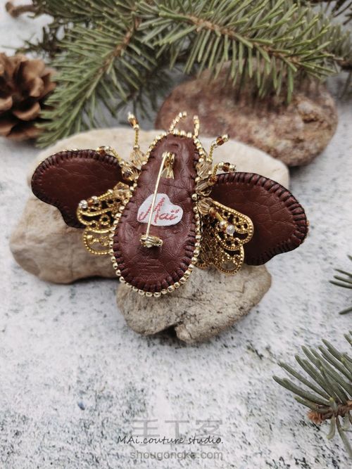 【原创】教程详解🐝立体珠绣昆虫胸针 第29步