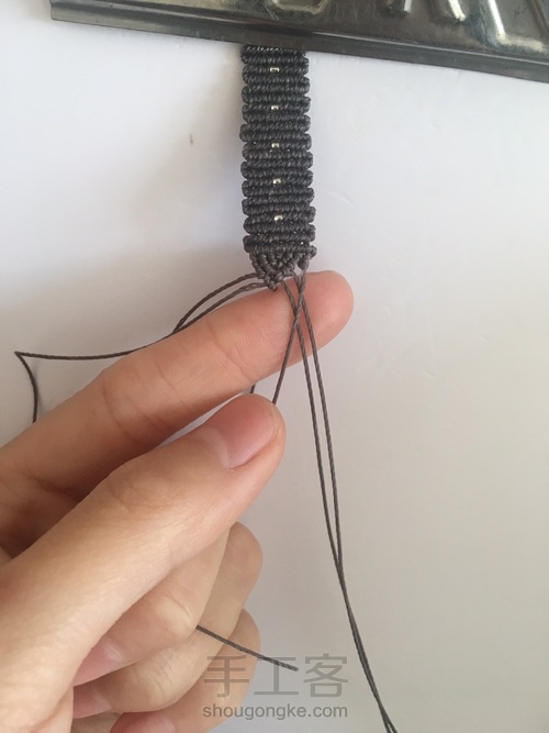 简单帅气情侣款手链 第19步