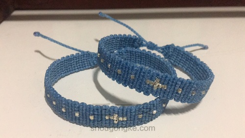 简单帅气情侣款手链 第25步