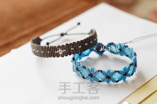 简单帅气情侣款手链 第26步