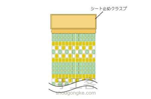 米珠拼色手镯编织方法（miyuki米珠） 第3步